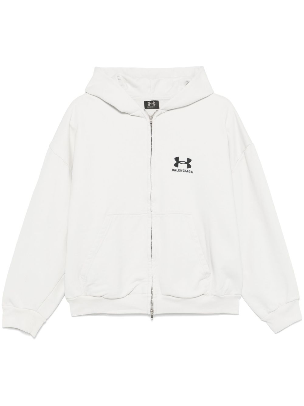 Balenciaga x Under Armor® 拉链连帽衫 - 白色