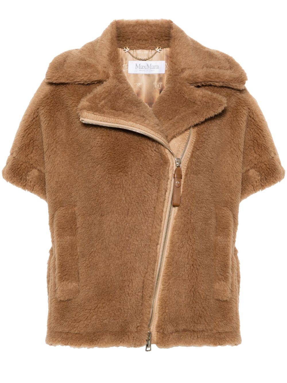 Max Mara Newmanto 皮毛一体夹克 - 褐色