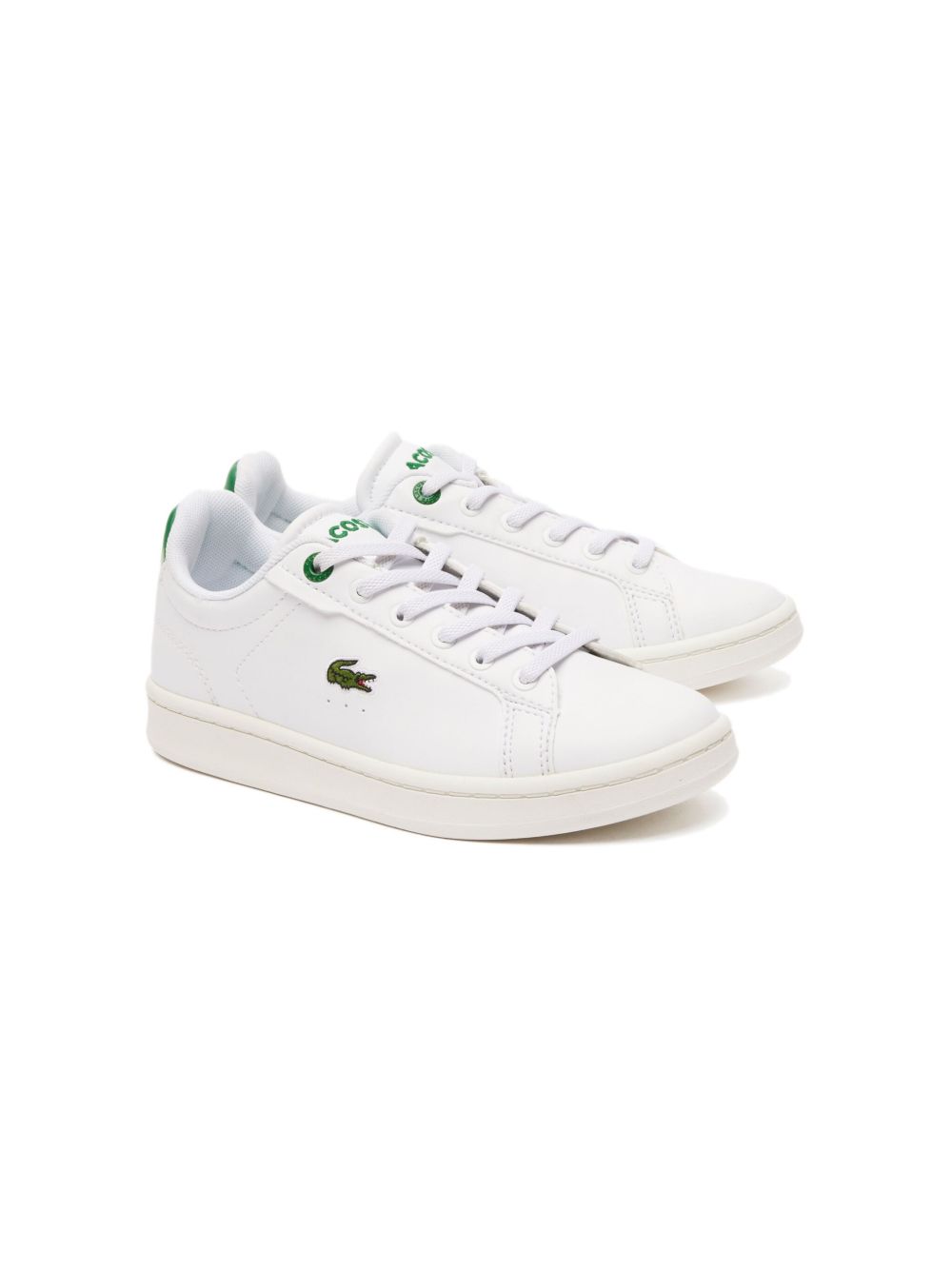 Lacoste Kids Carnaby Pro 低帮运动鞋 - 白色
