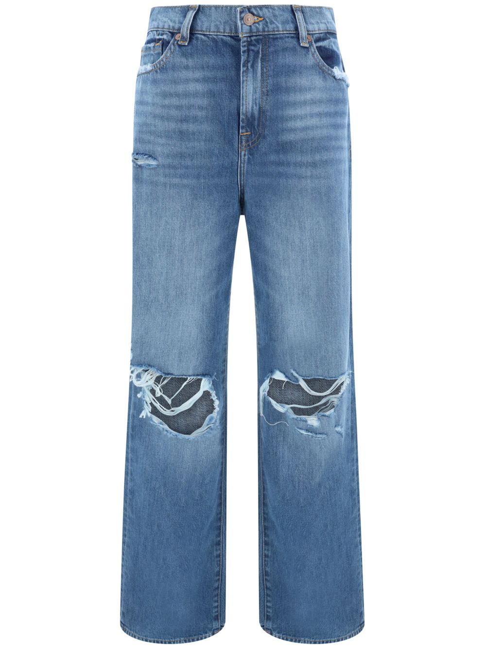 7 For All Mankind 直筒牛仔裤 - 蓝色