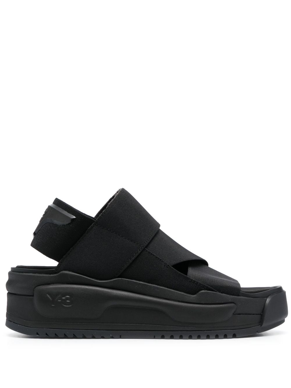 Y-3 Rivalry 松紧带凉鞋 - 黑色