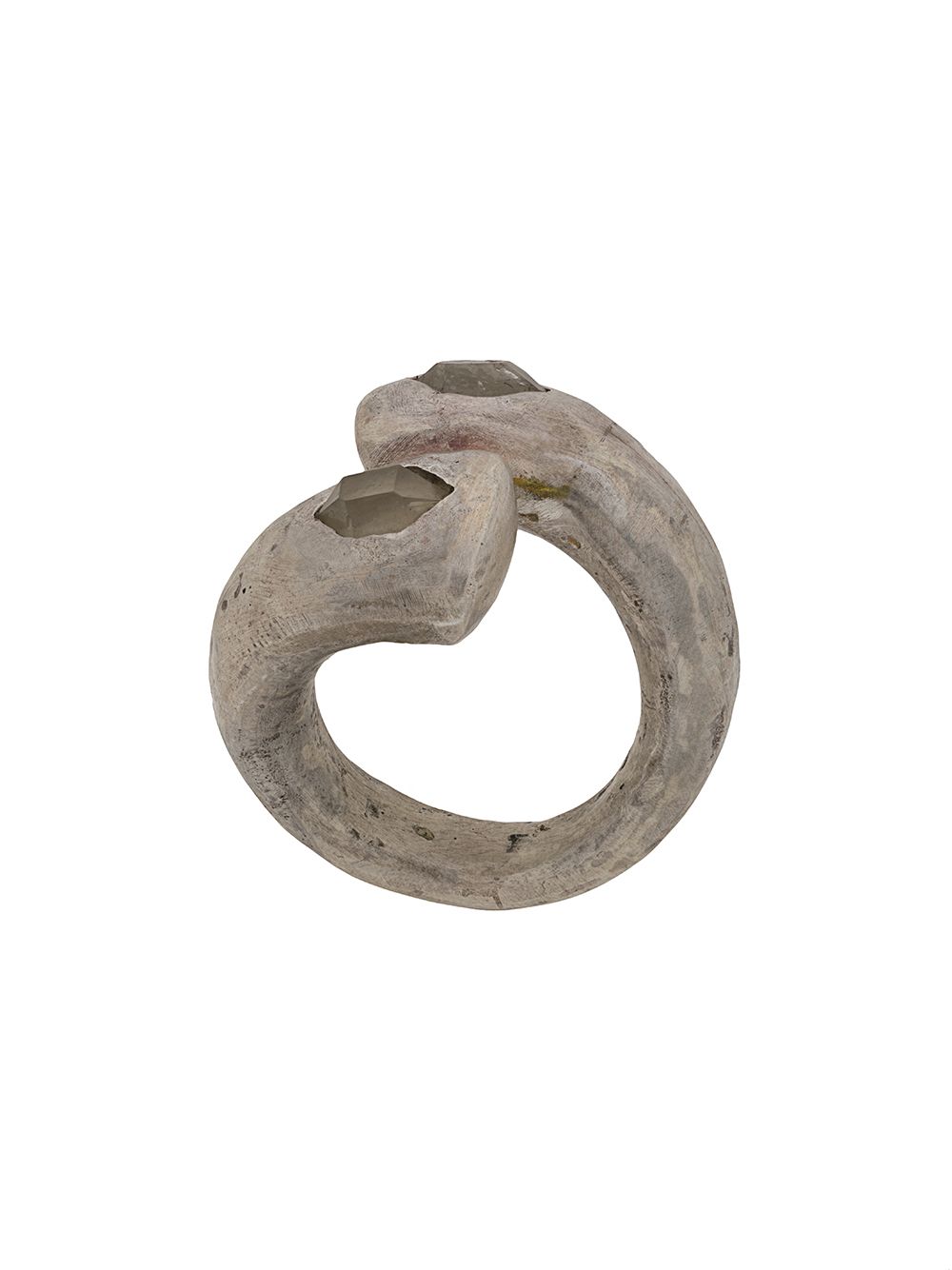Parts of Four Twisted Druid 开口戒指 - 银色