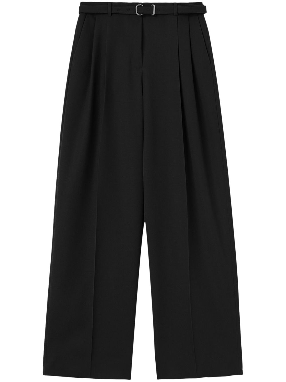 Jil Sander 束腰直筒裤 - 黑色