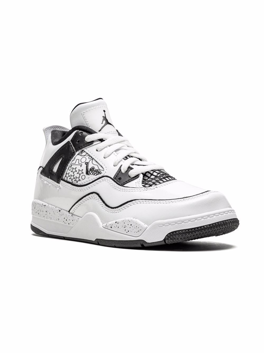 Jordan Kids Air Jordan 4 Retro 运动鞋 - 白色