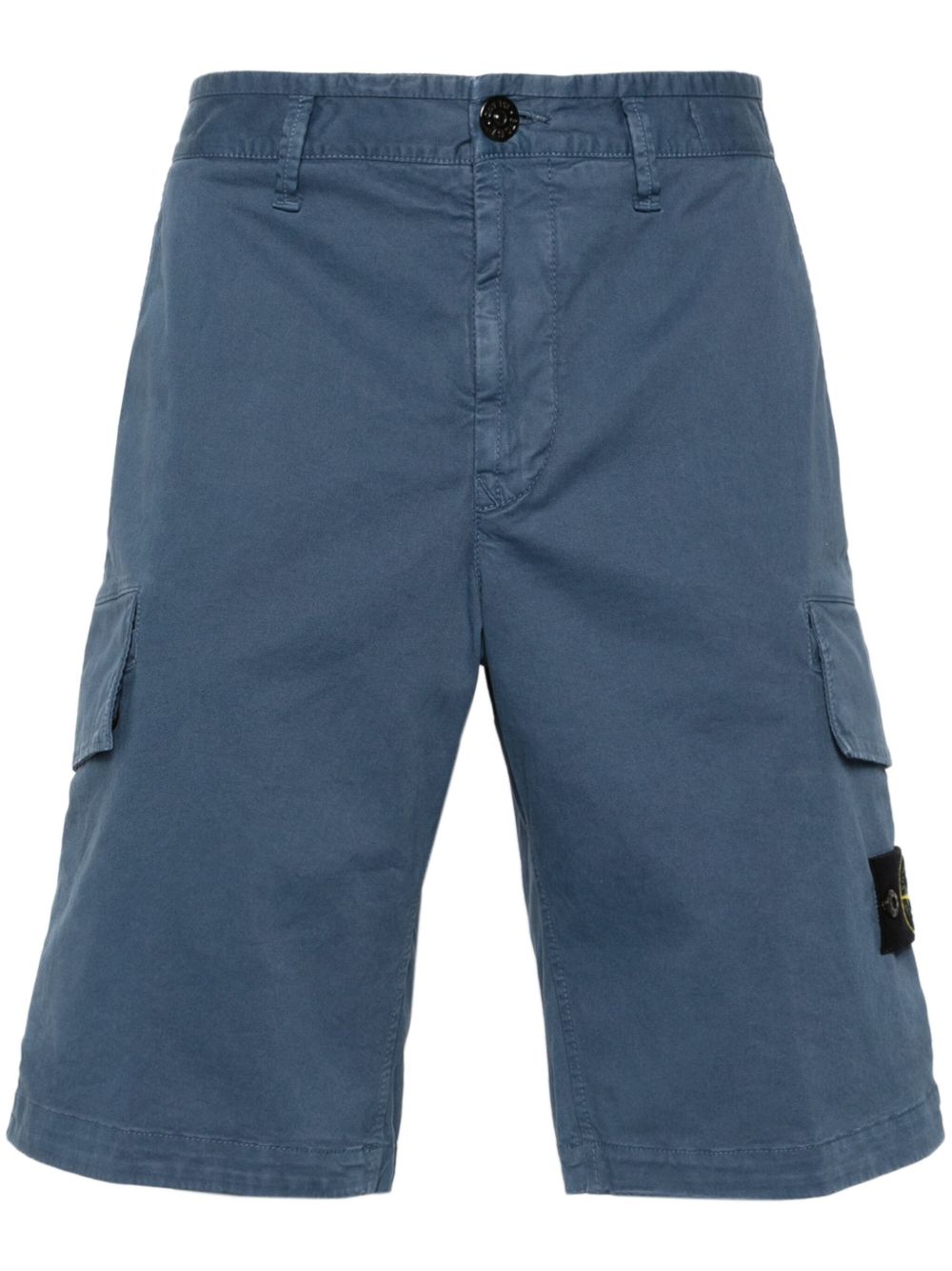 Stone Island 罗盘徽章工装短裤 - 蓝色