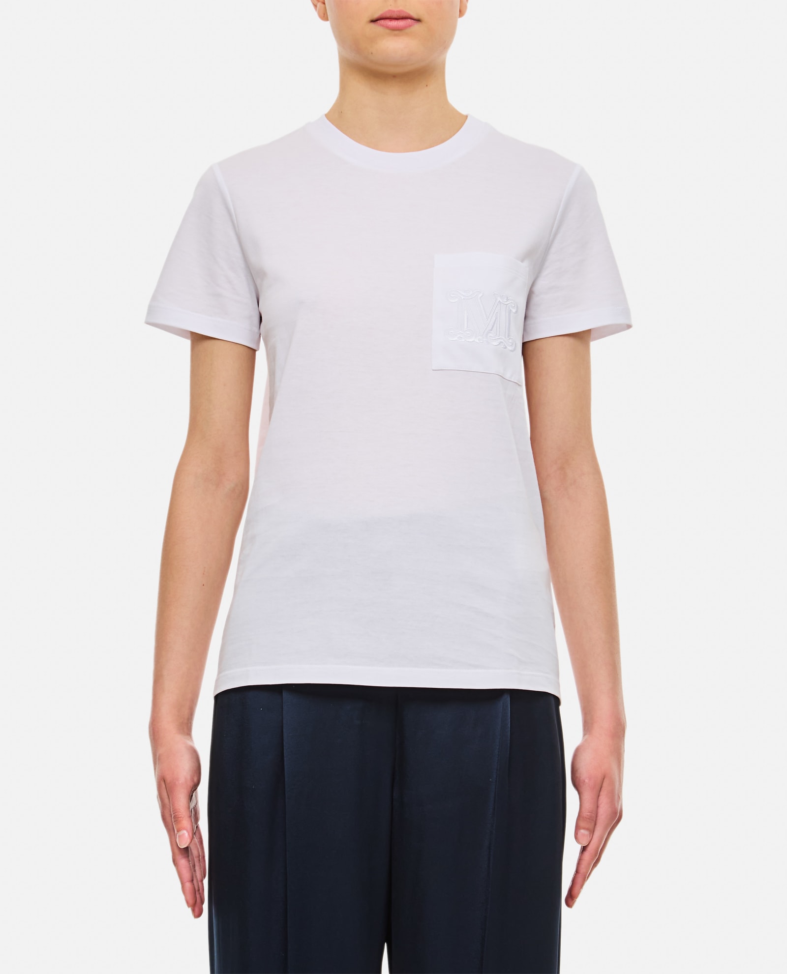 Max Mara papaia 白色棉质T恤