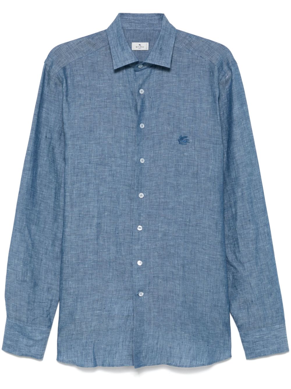 ETRO Pegaso 刺绣衬衫 - 蓝色