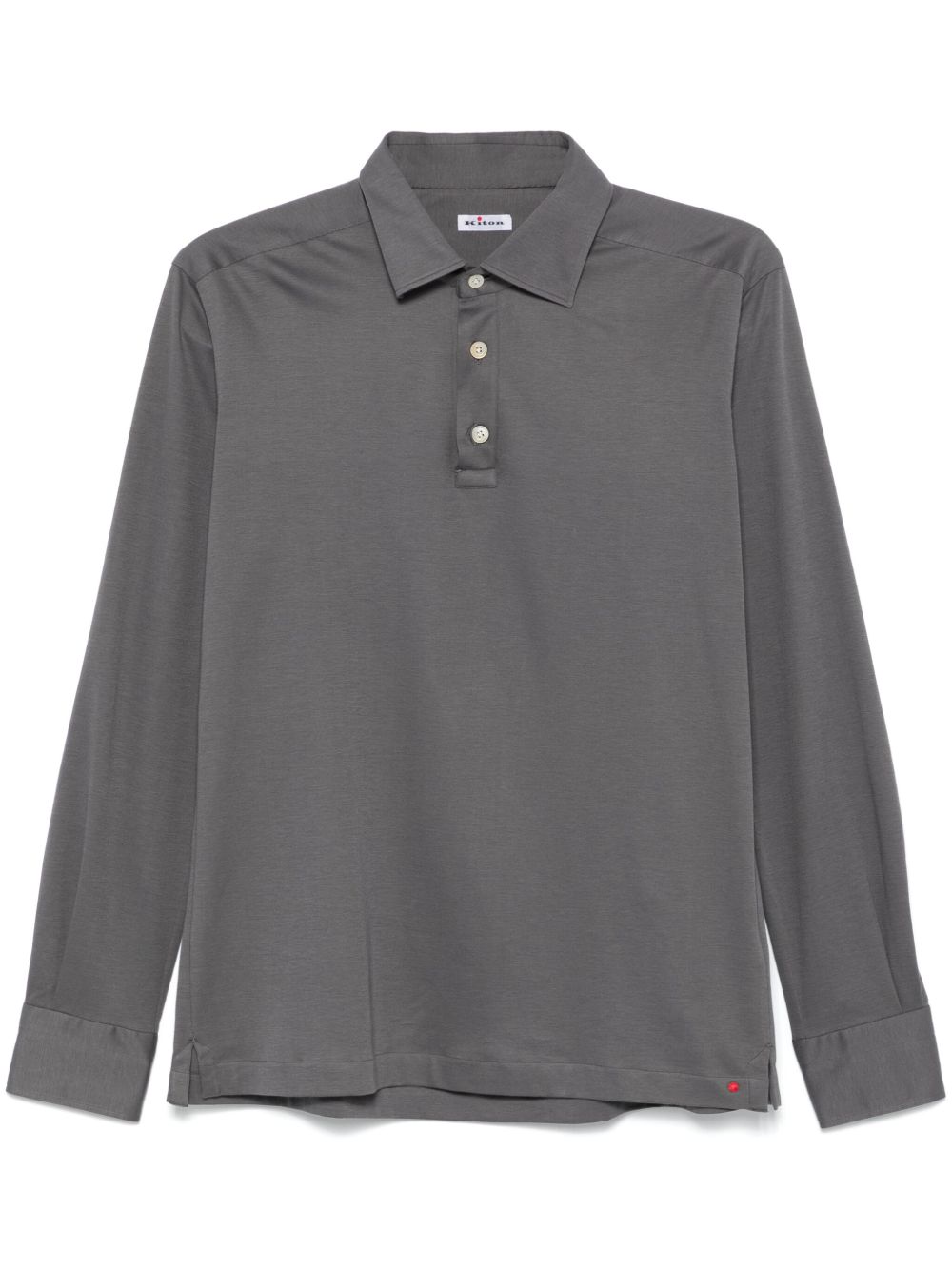 Kiton 平纹针织polo衫 - 灰色