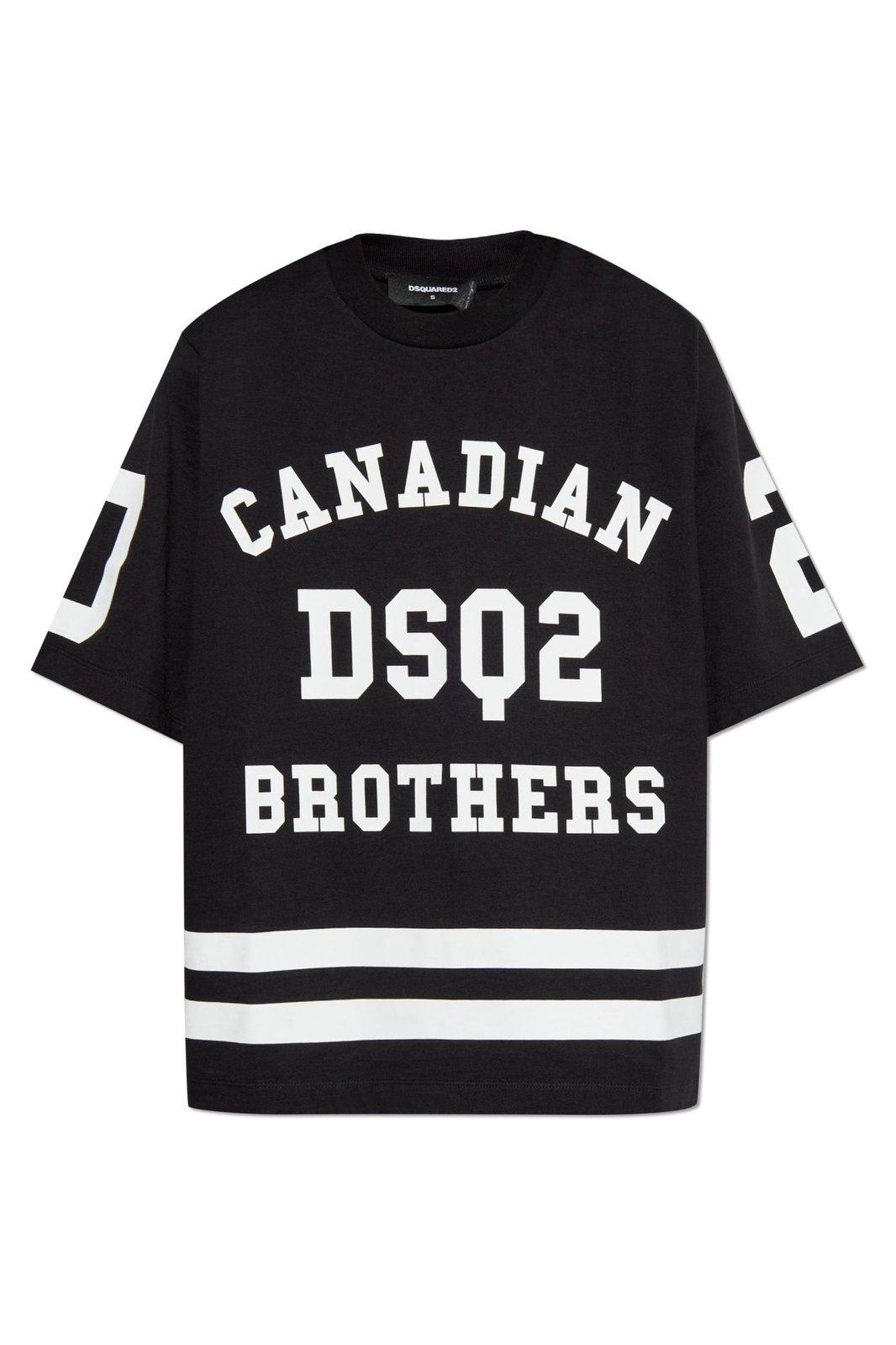 Dsquared2 印花logo圆领T恤