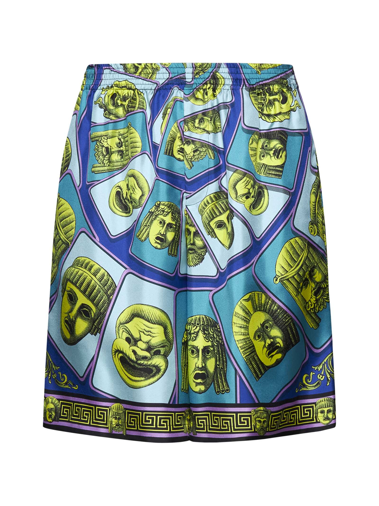 Versace Printed Silk Shorts