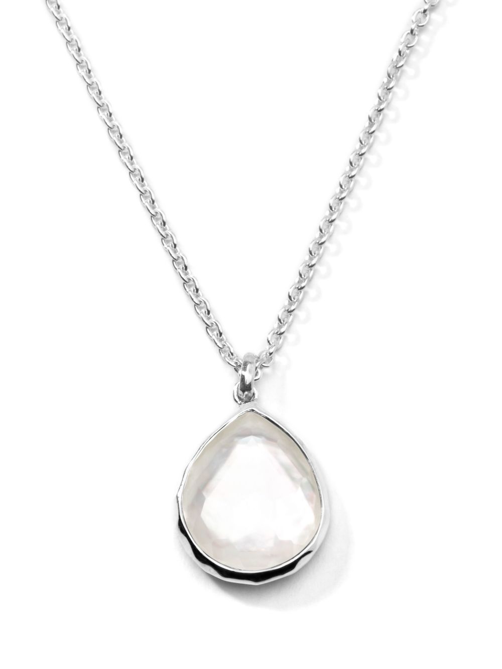 IPPOLITA Wonderland Mini Teardrop吊饰项链（46厘米） - 银色