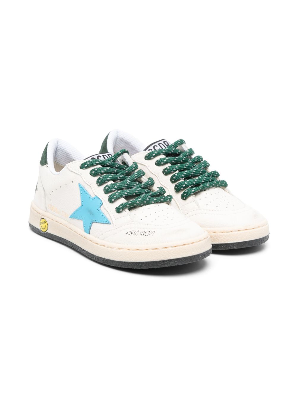 Golden Goose Kids Ball Star 运动鞋 - 白色