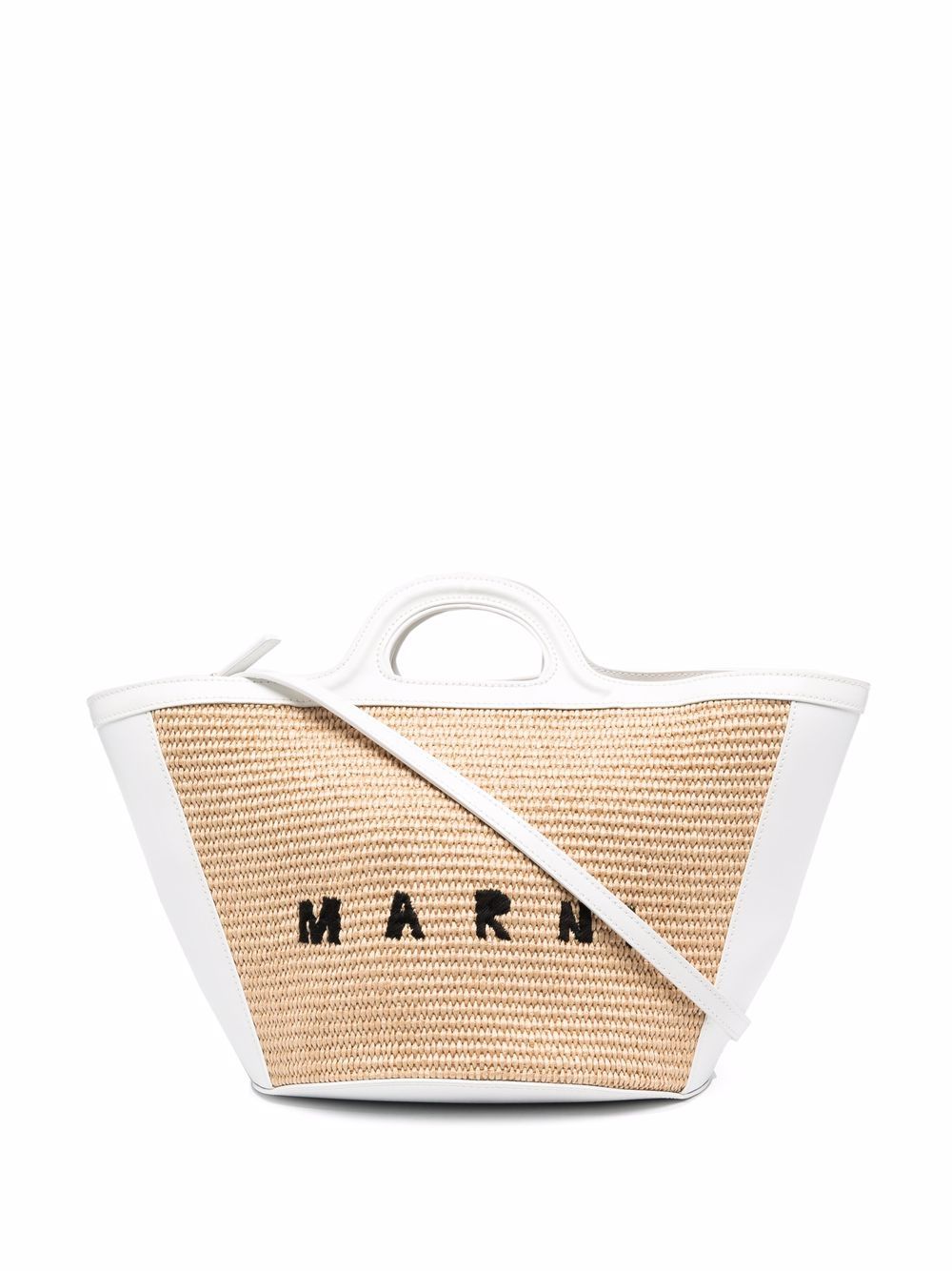 Marni Tropicalia logo刺绣手提包 - 中性色