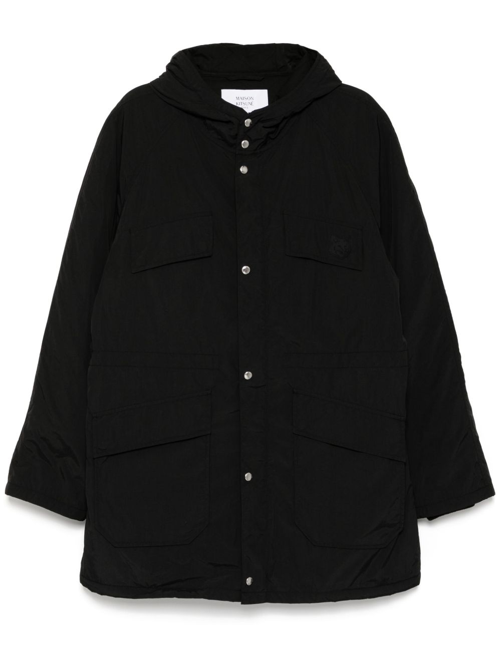 Maison Kitsuné 连帽派克大衣 - 黑色