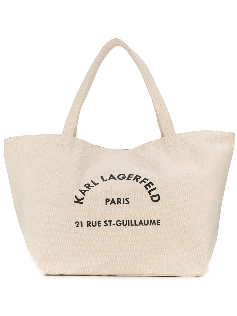 Karl Lagerfeld Rue St-Guillaume 帆布手提包 - 中性色
