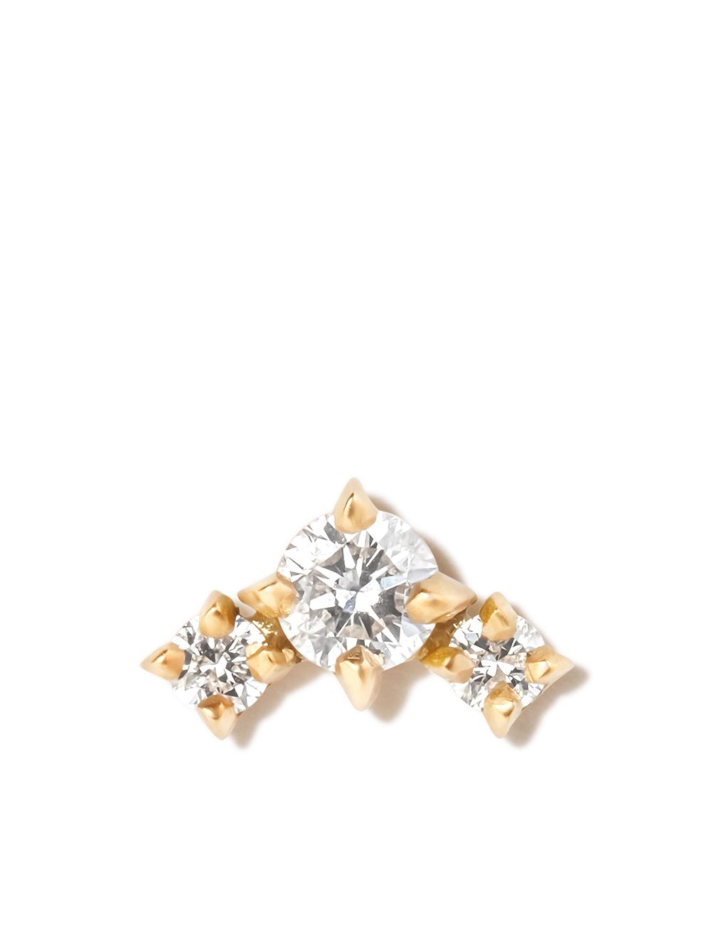 Lizzie Mandler Fine Jewelry Eclat 18K黄金钻石耳钉 - 金色
