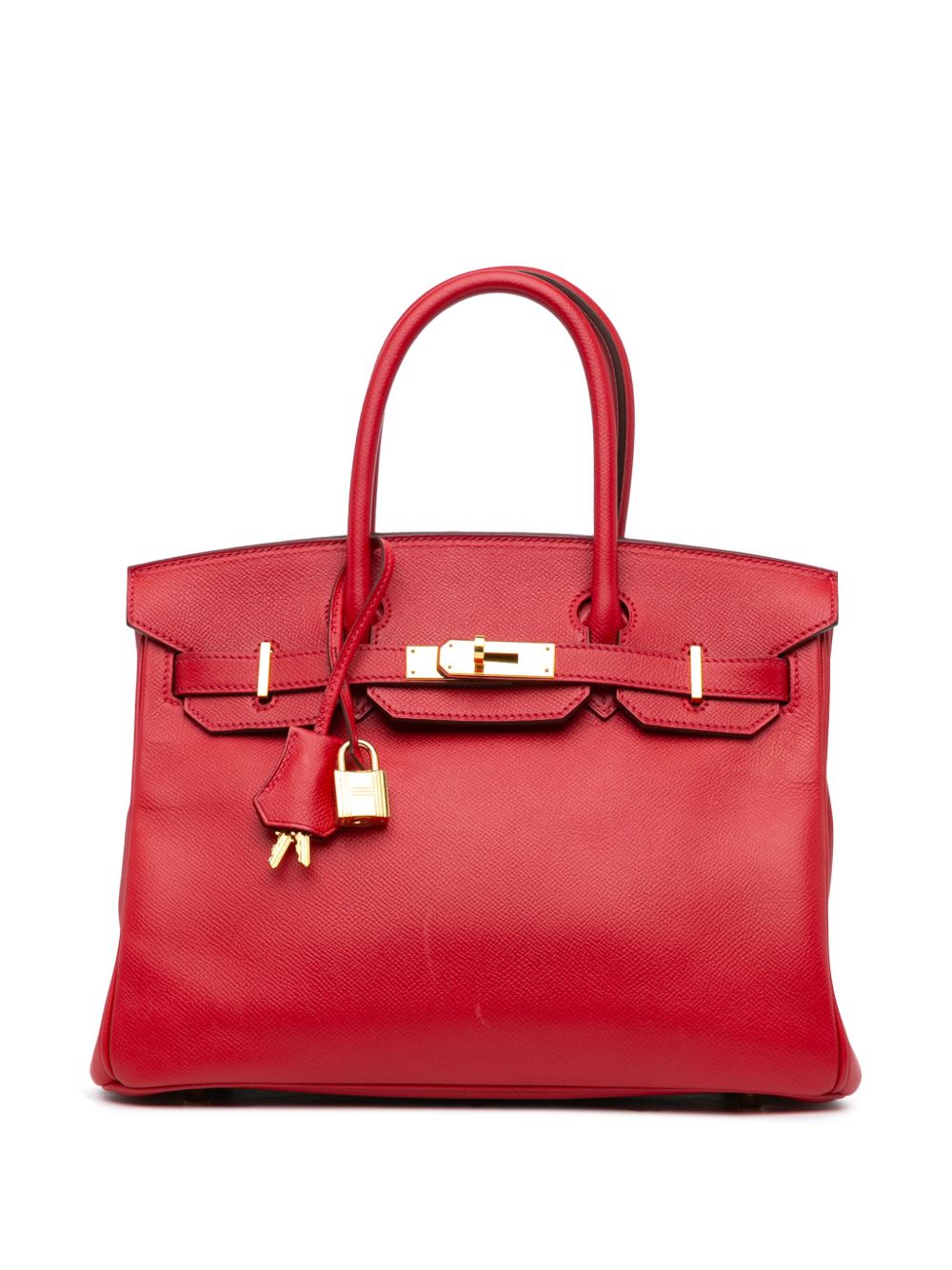 Hermès Pre-Owned 2014 Epsom Birkin Retourne 30 handbag - 红色