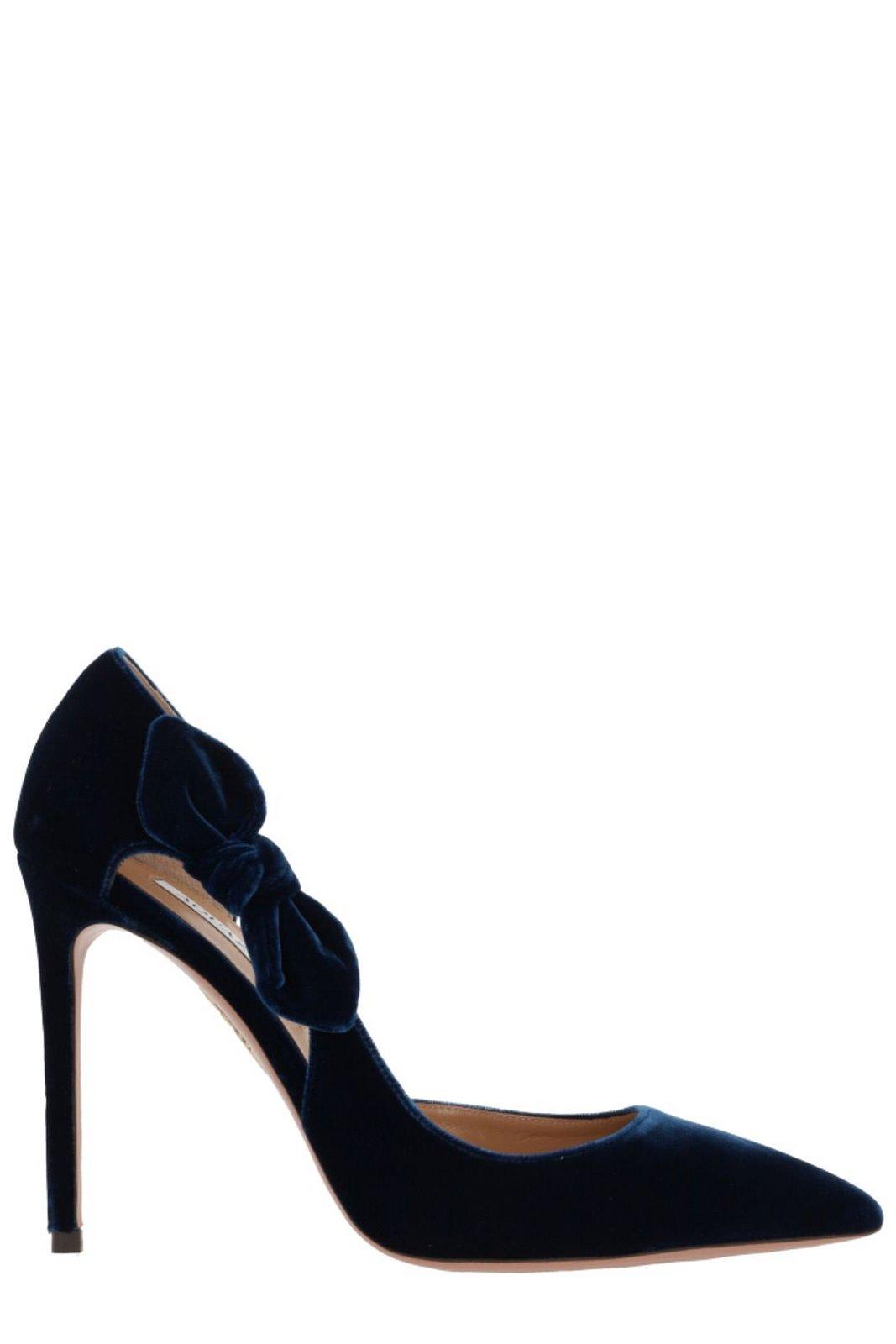 Aquazzura Very Bow Tie 细跟高跟鞋