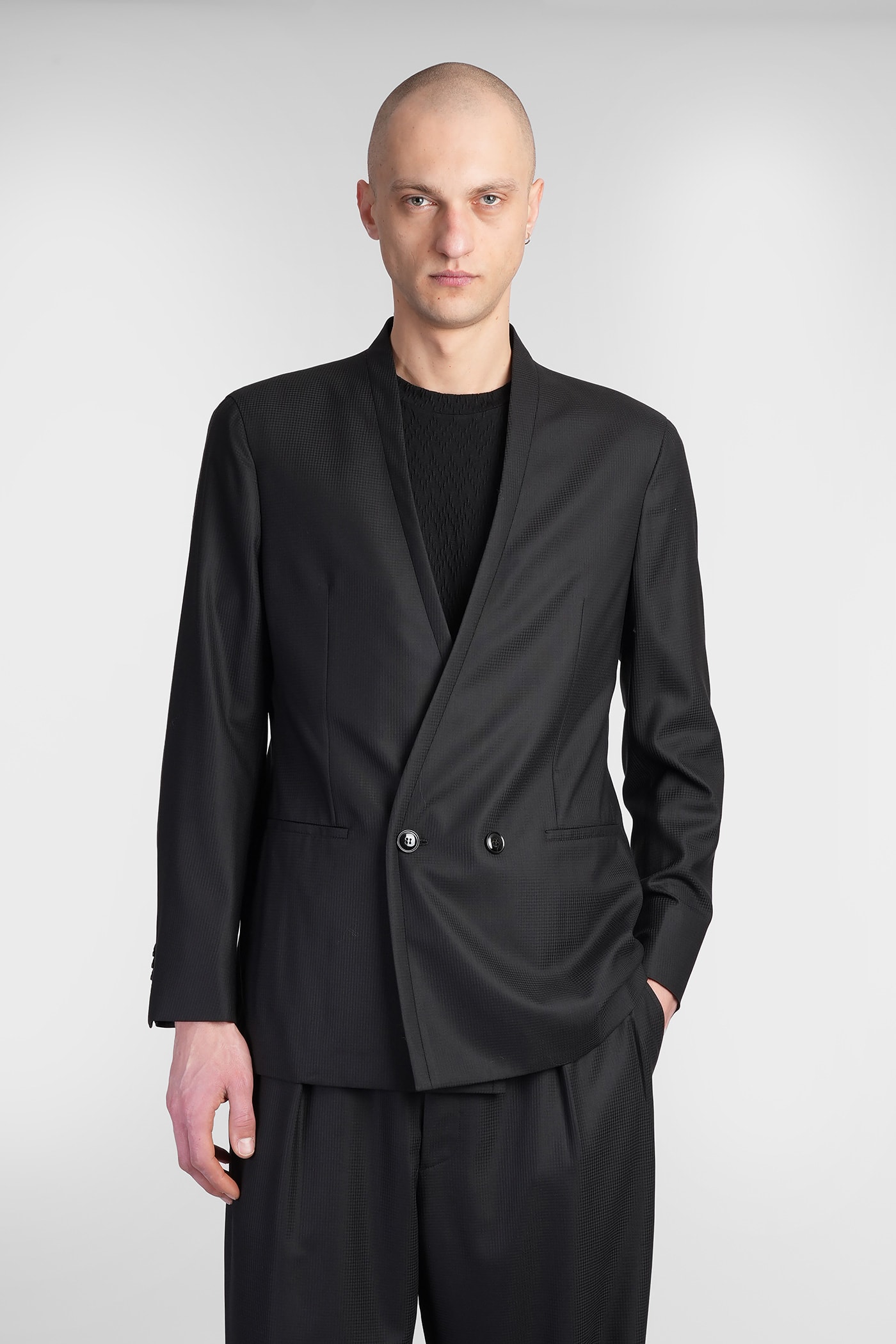 Giorgio Armani 黑色羊毛款