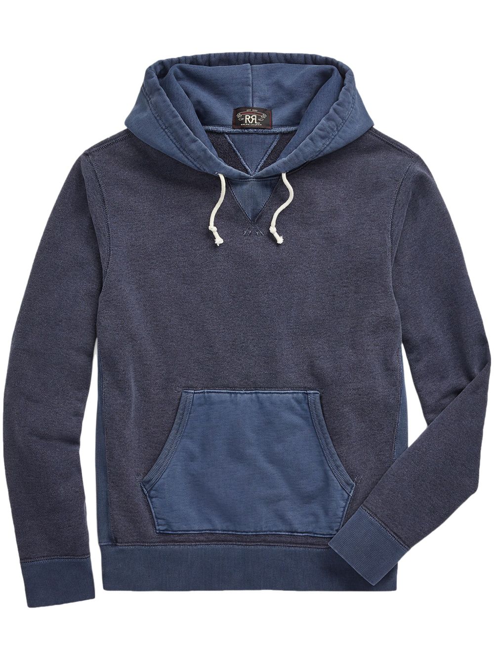 Ralph Lauren RRL 双色棉连帽衫 - 蓝色