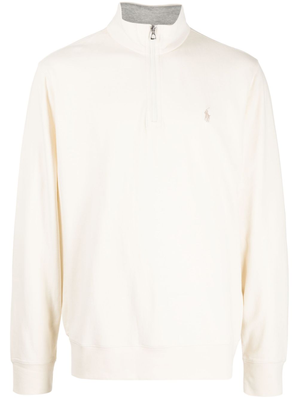 Polo Ralph Lauren Polo Pony 图案拉链毛衣 - 中性色