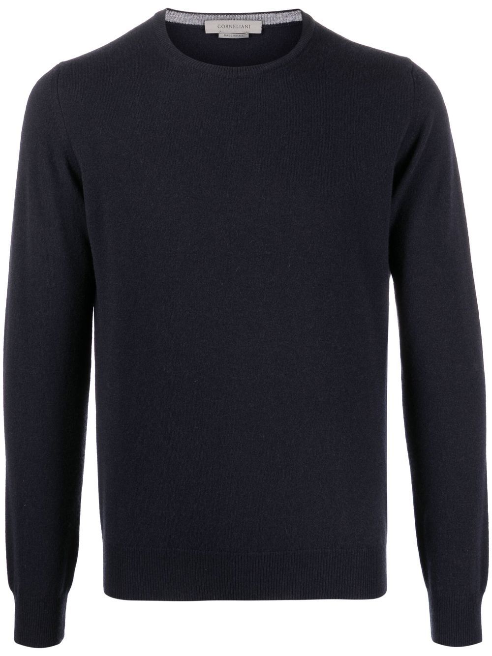 Corneliani 密织长袖毛衣 - 蓝色