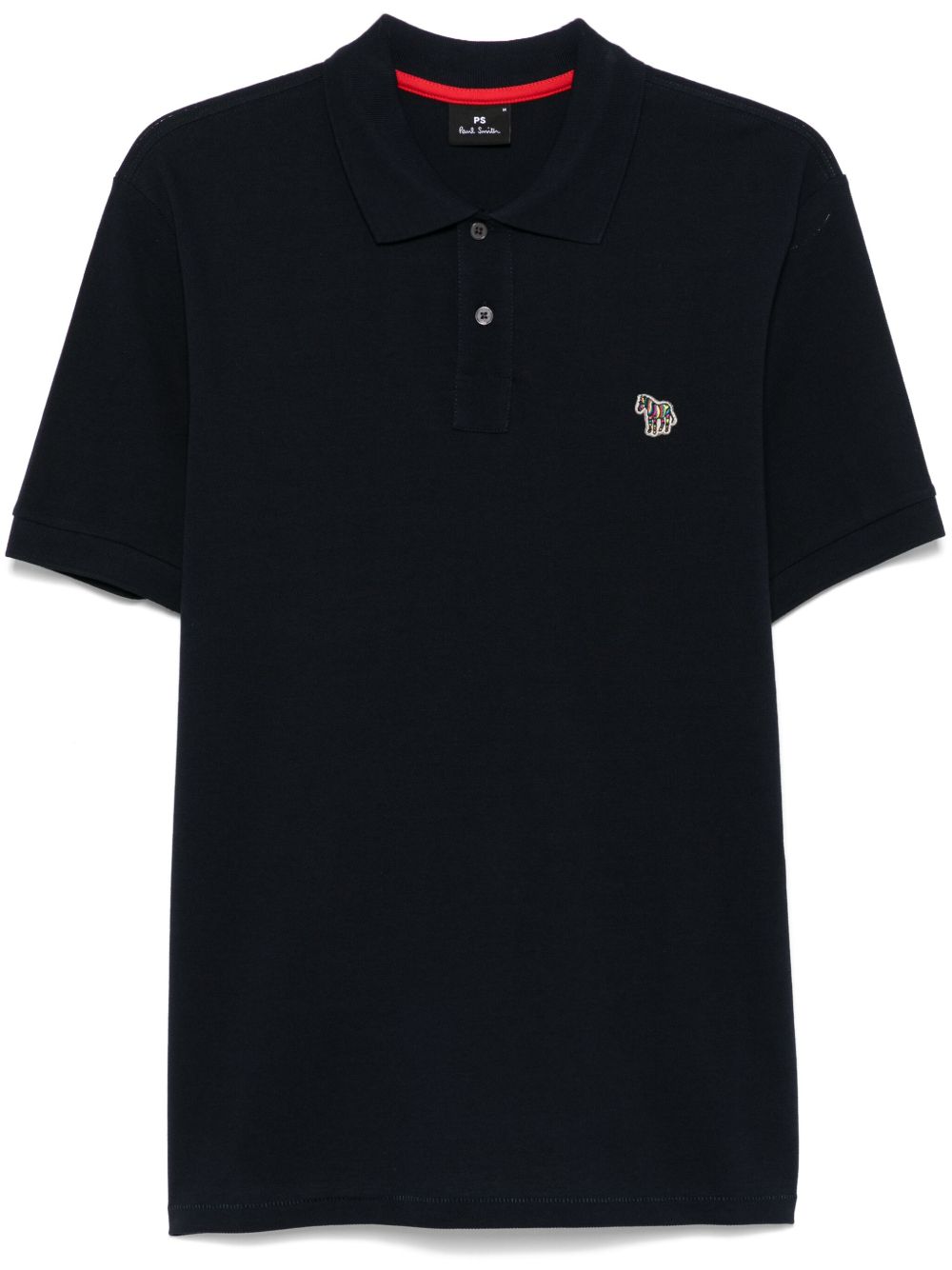 PS Paul Smith 斑马贴花polo衫 - 蓝色