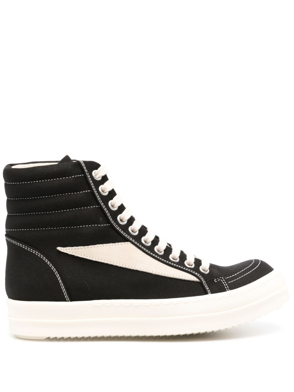 Rick Owens DRKSHDW High Vintage 棉运动鞋 - 黑色