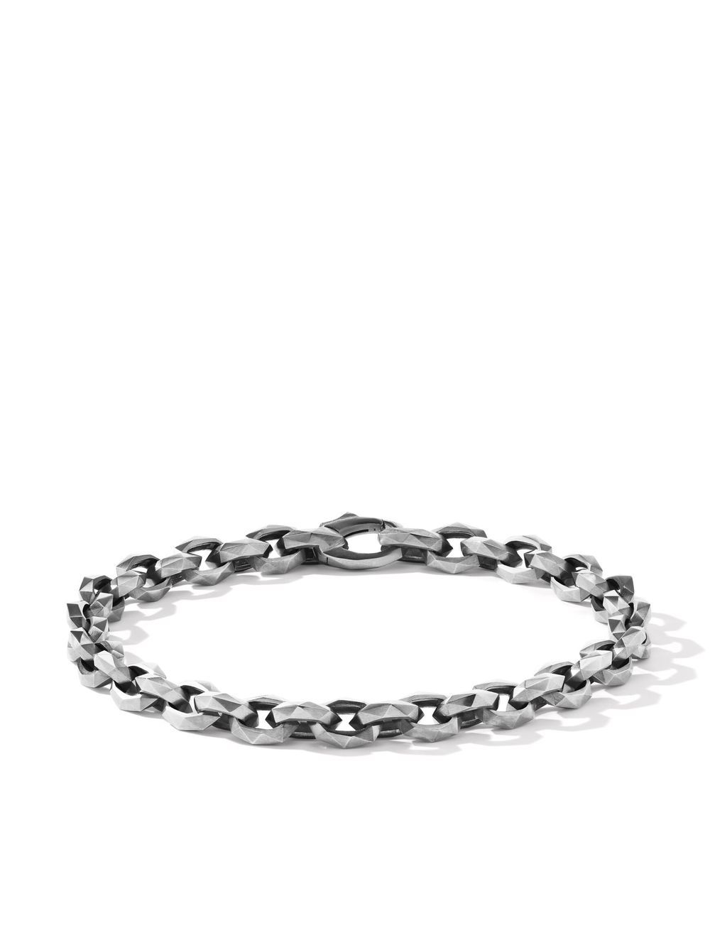 David Yurman 纯银扭链式手链（7毫米） - 银色