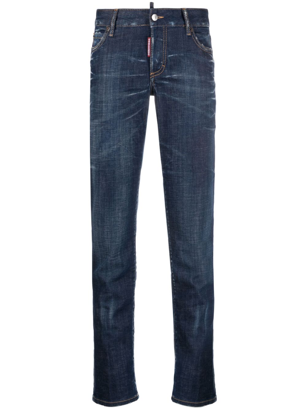 DSQUARED2 低腰紧身牛仔裤 - 蓝色