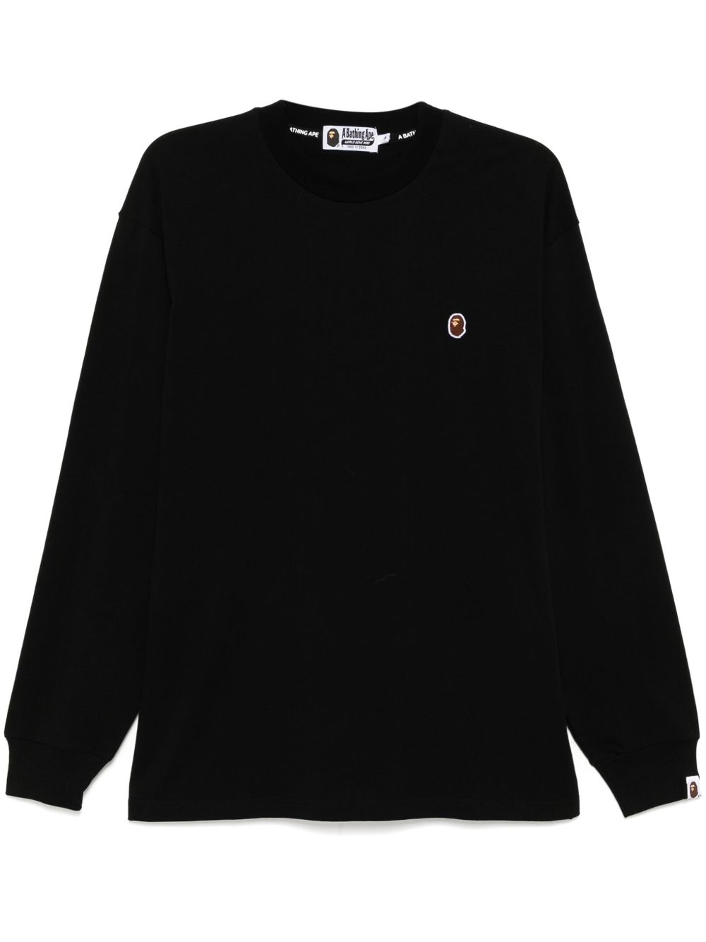 A BATHING APE® One Point 长袖T恤 - 黑色