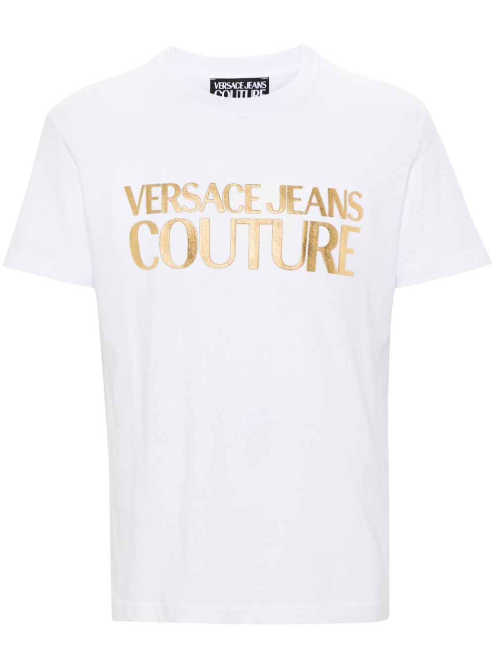 Versace Jeans Couture 巴洛克印花棉T恤 - 白色