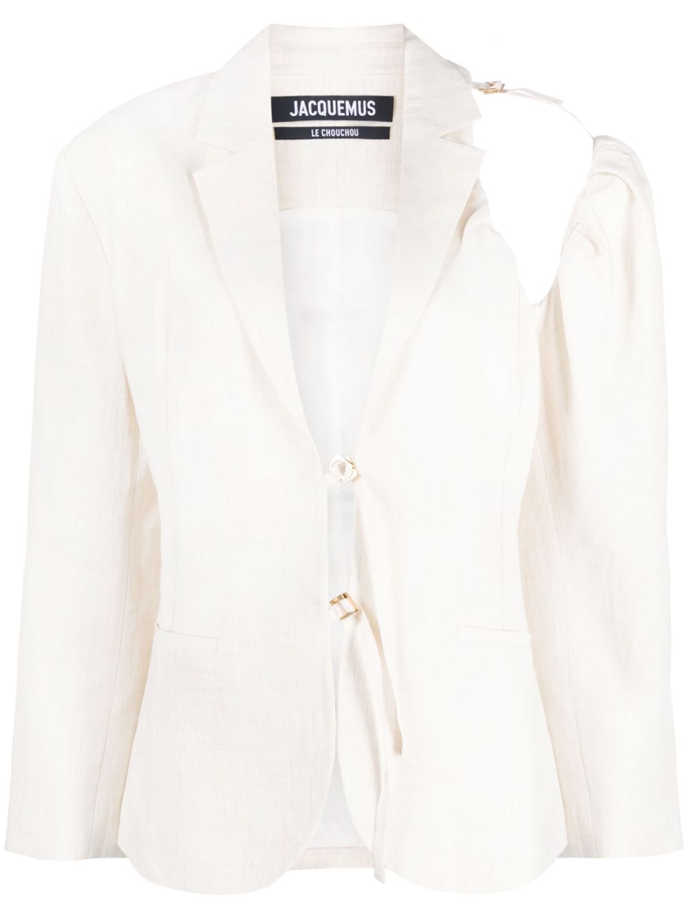 Jacquemus La veste Baska 不对称西装夹克 - 中性色