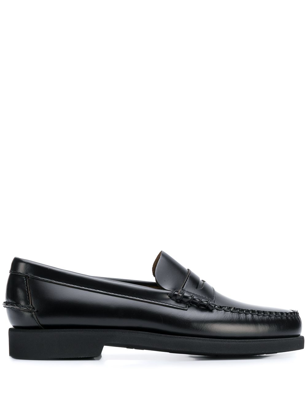 Sebago Dan亮漆感乐福鞋 - 黑色