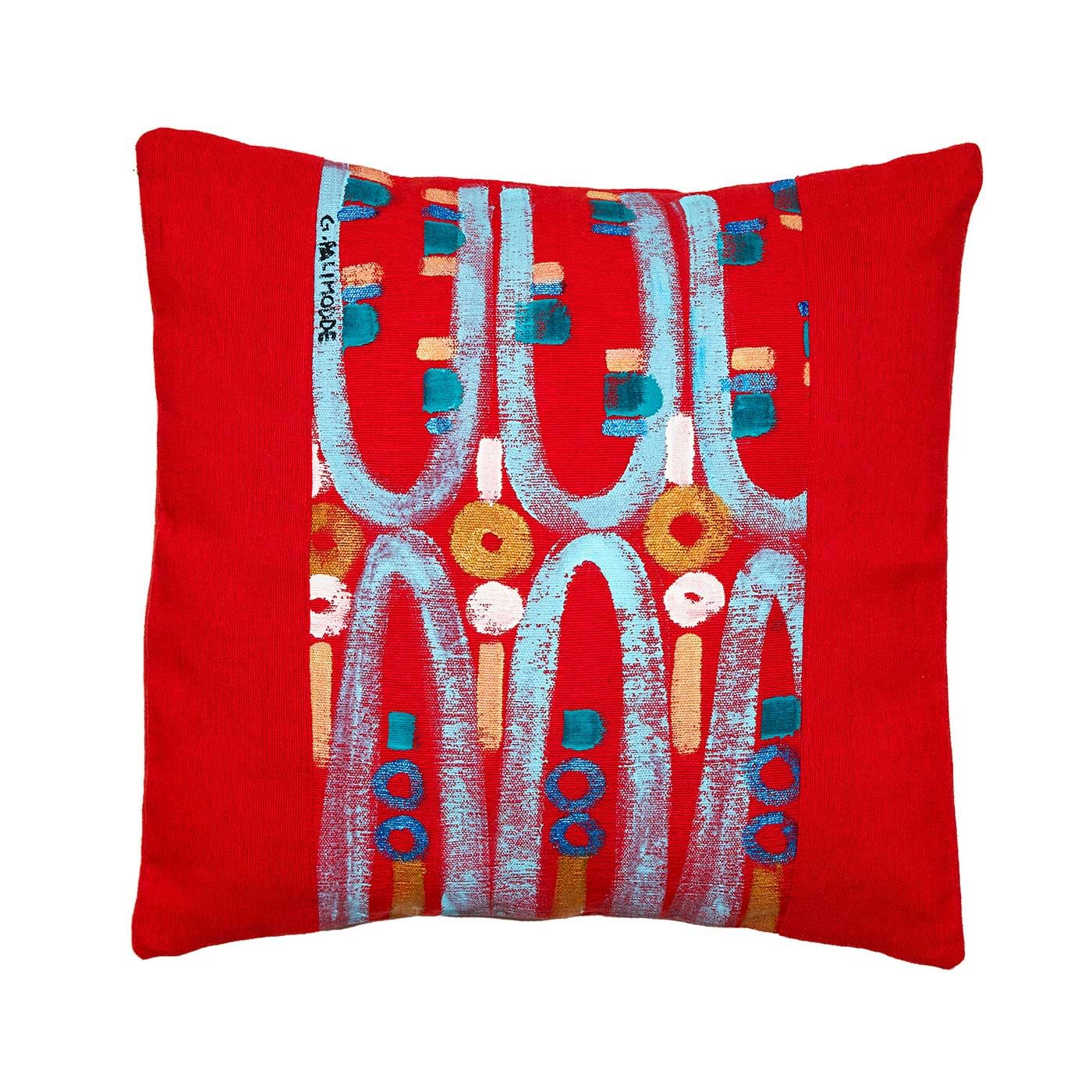 Le Botteghe su Gologone Hand Painted Cushions 100x100 Cm