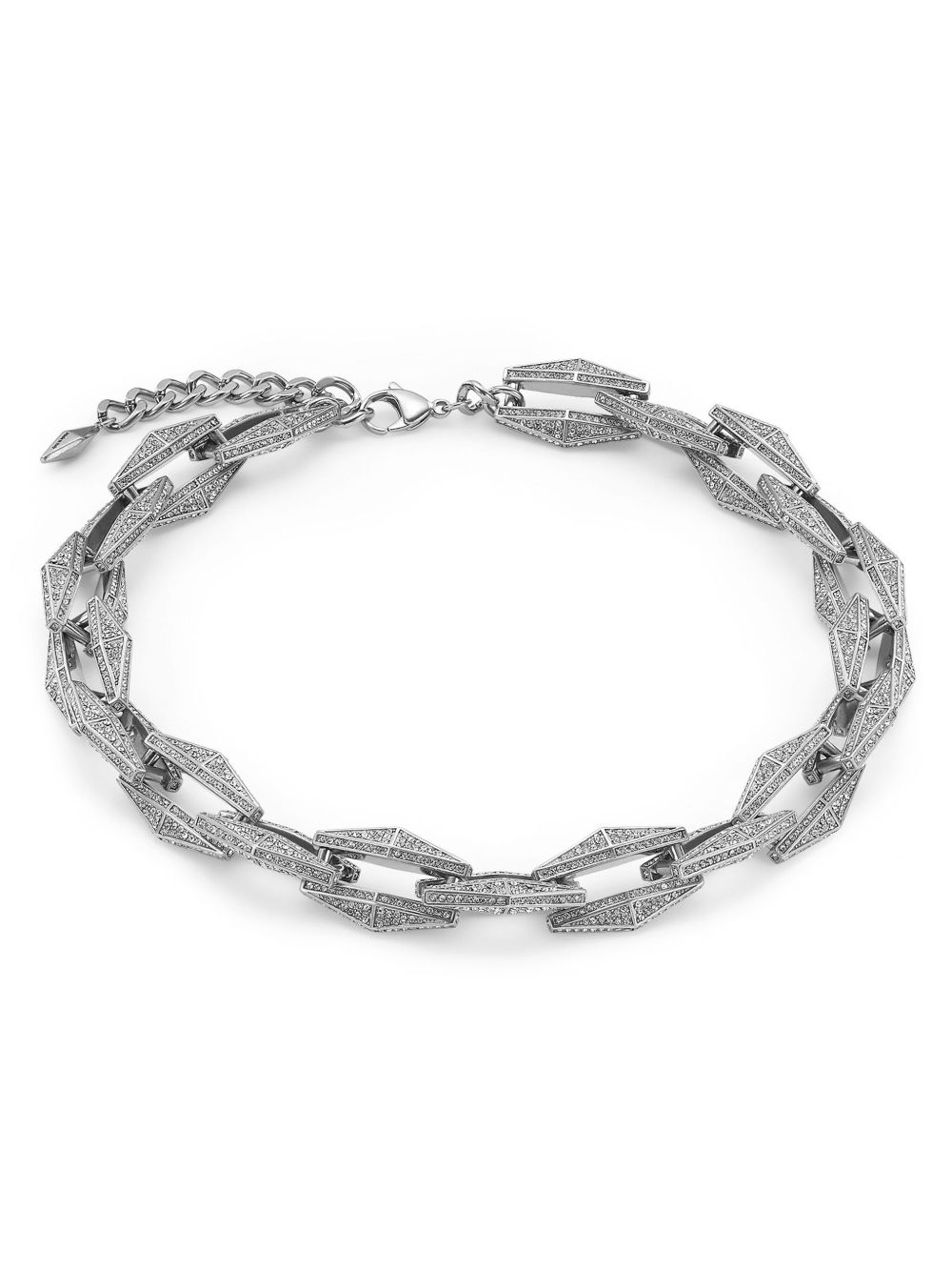 Jimmy Choo Diamond Chain 晶饰项链 - 银色