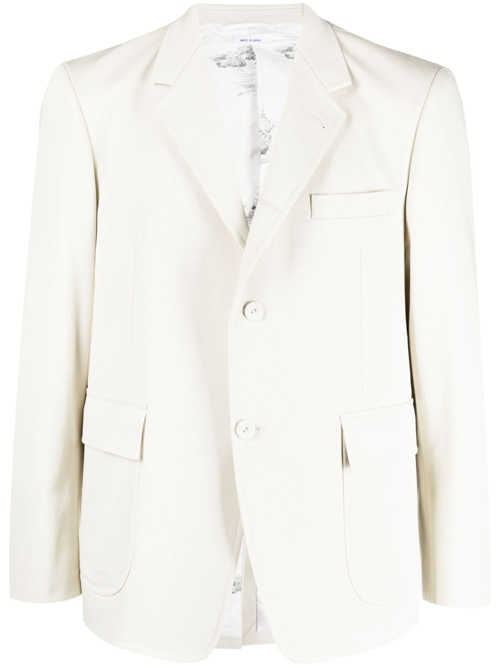 Thom Browne 红白蓝条纹精裁西装夹克 - 中性色