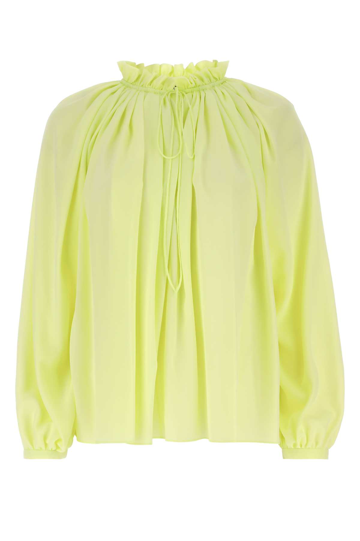 Lanvin Fluo黄色聚酯衬衫