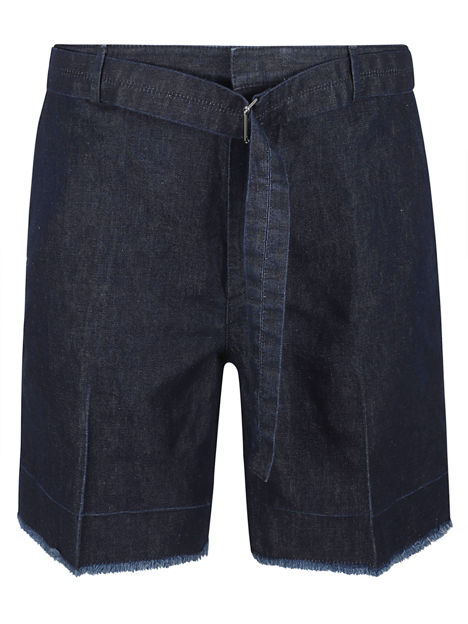 Lanvin Denim Belted Shorts