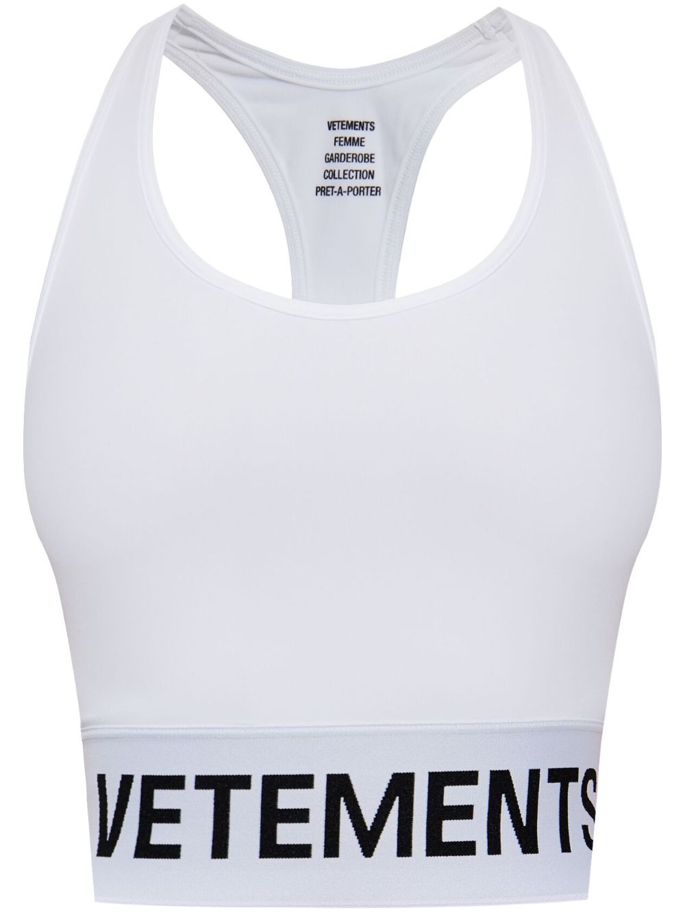 VETEMENTS logo腰身坦克背心 - 白色