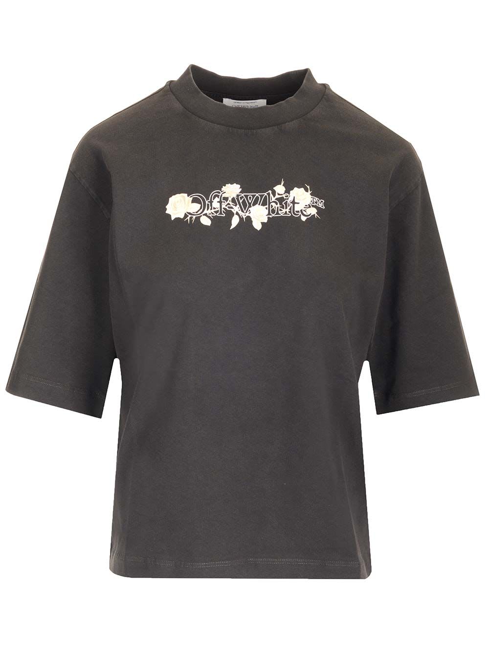 Off-White Black T-shirt With Logo