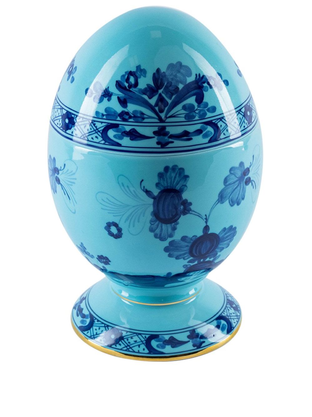 GINORI 1735 Oriente Italiano Iris 蛋形碗 - 蓝色