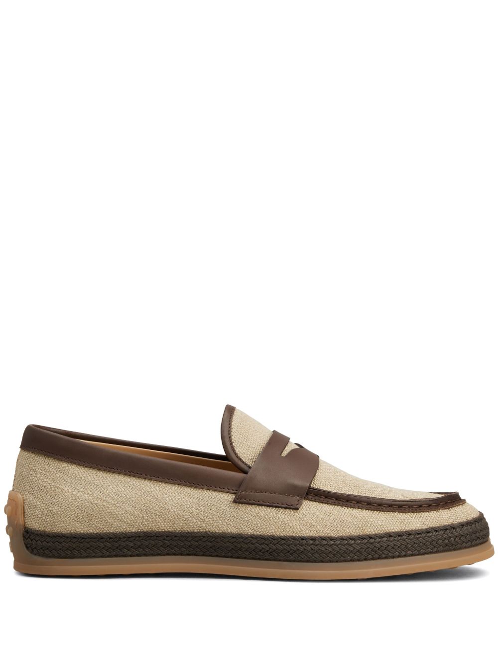 Tod's 压纹logo皮质乐福鞋 - 中性色