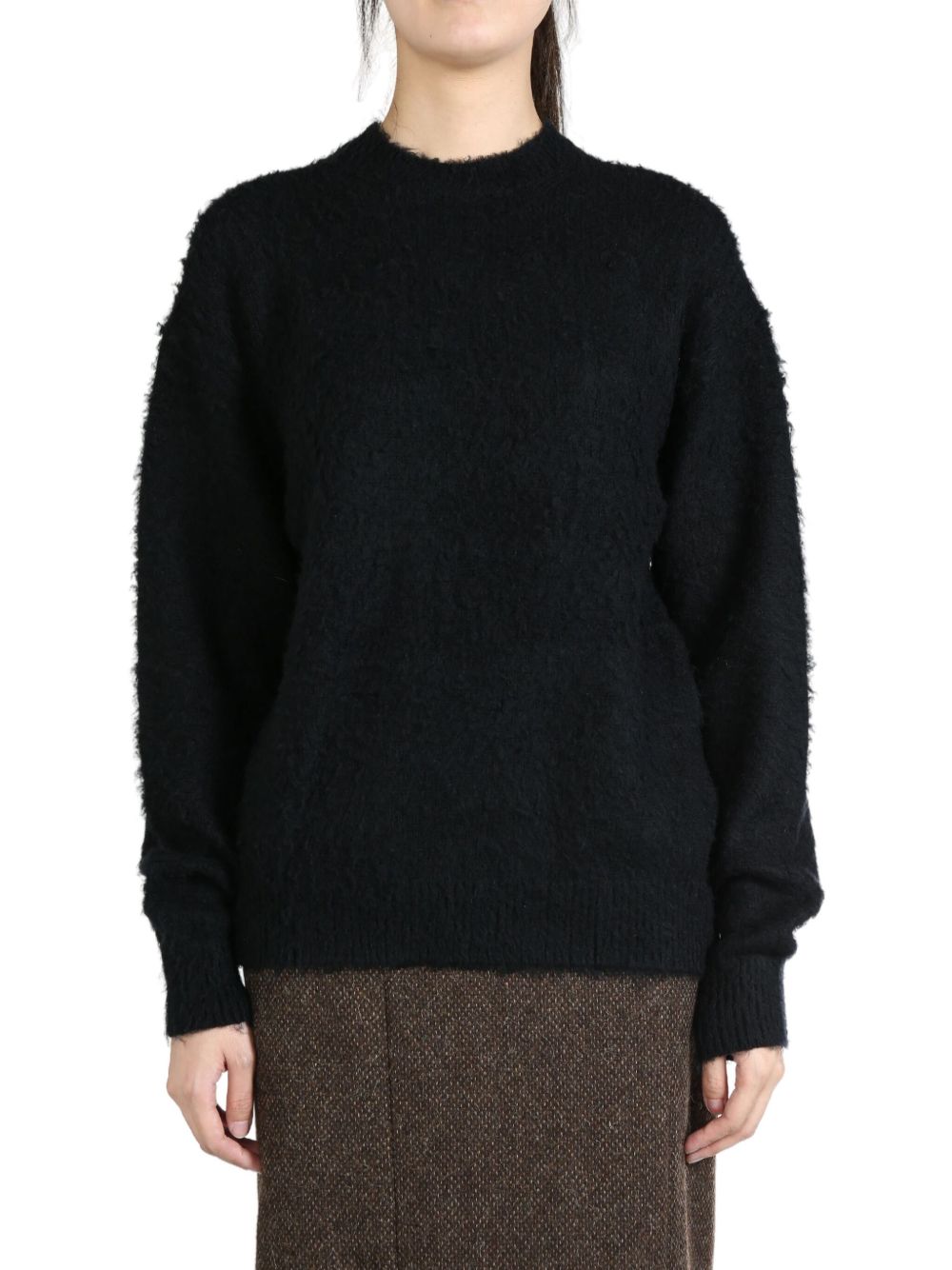 Auralee brushed-finish jumper - 黑色