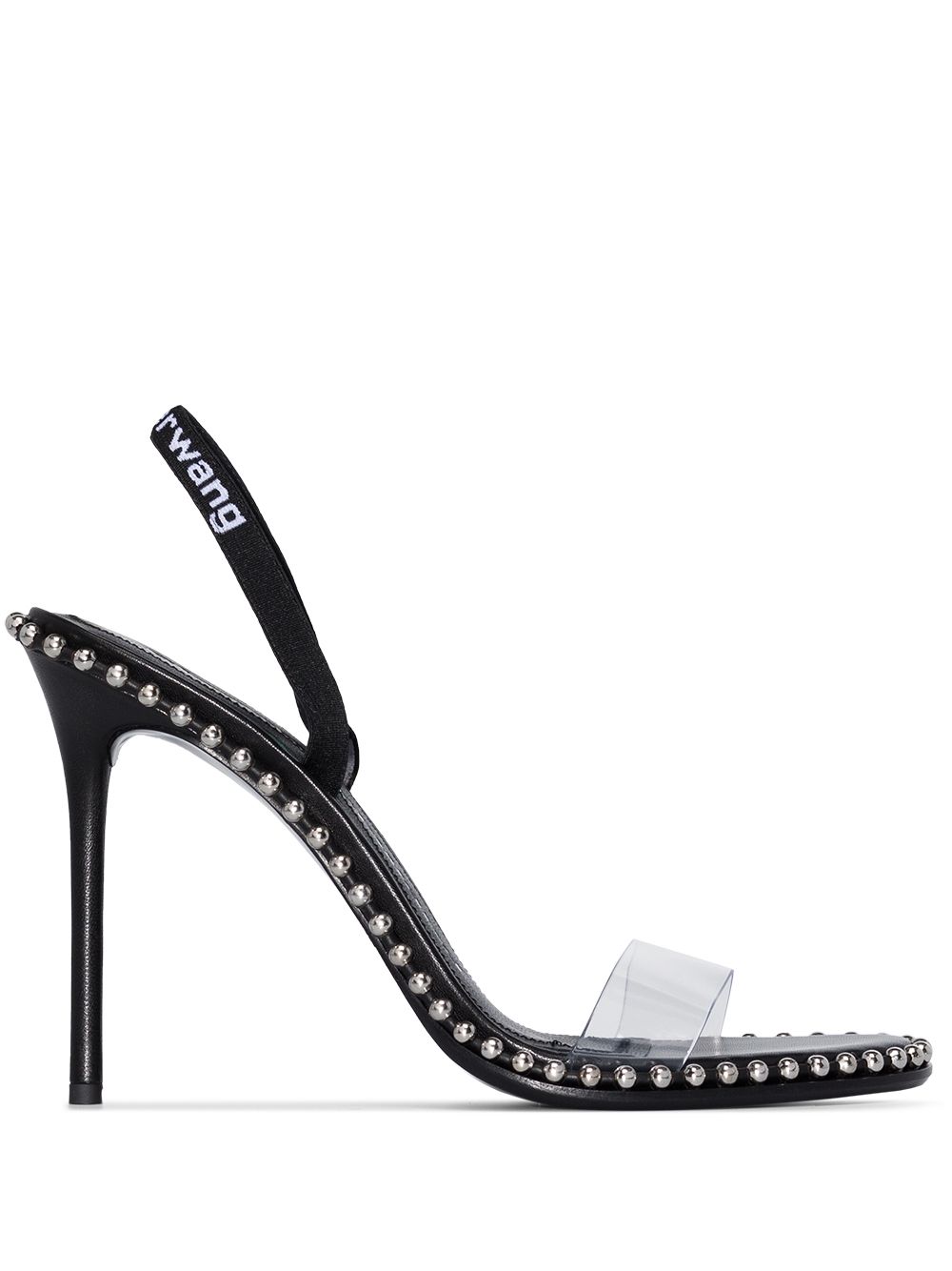 Alexander Wang Nova 铆钉细节高跟凉鞋 - 黑色