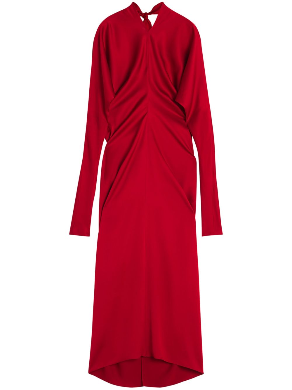 Lanvin gathered maxi dress - 红色