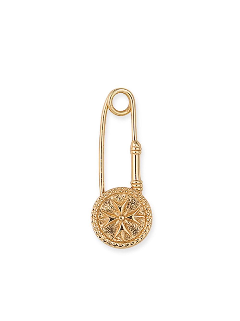 Emanuele Bicocchi EB Crest Pin 单只耳环 - 金色