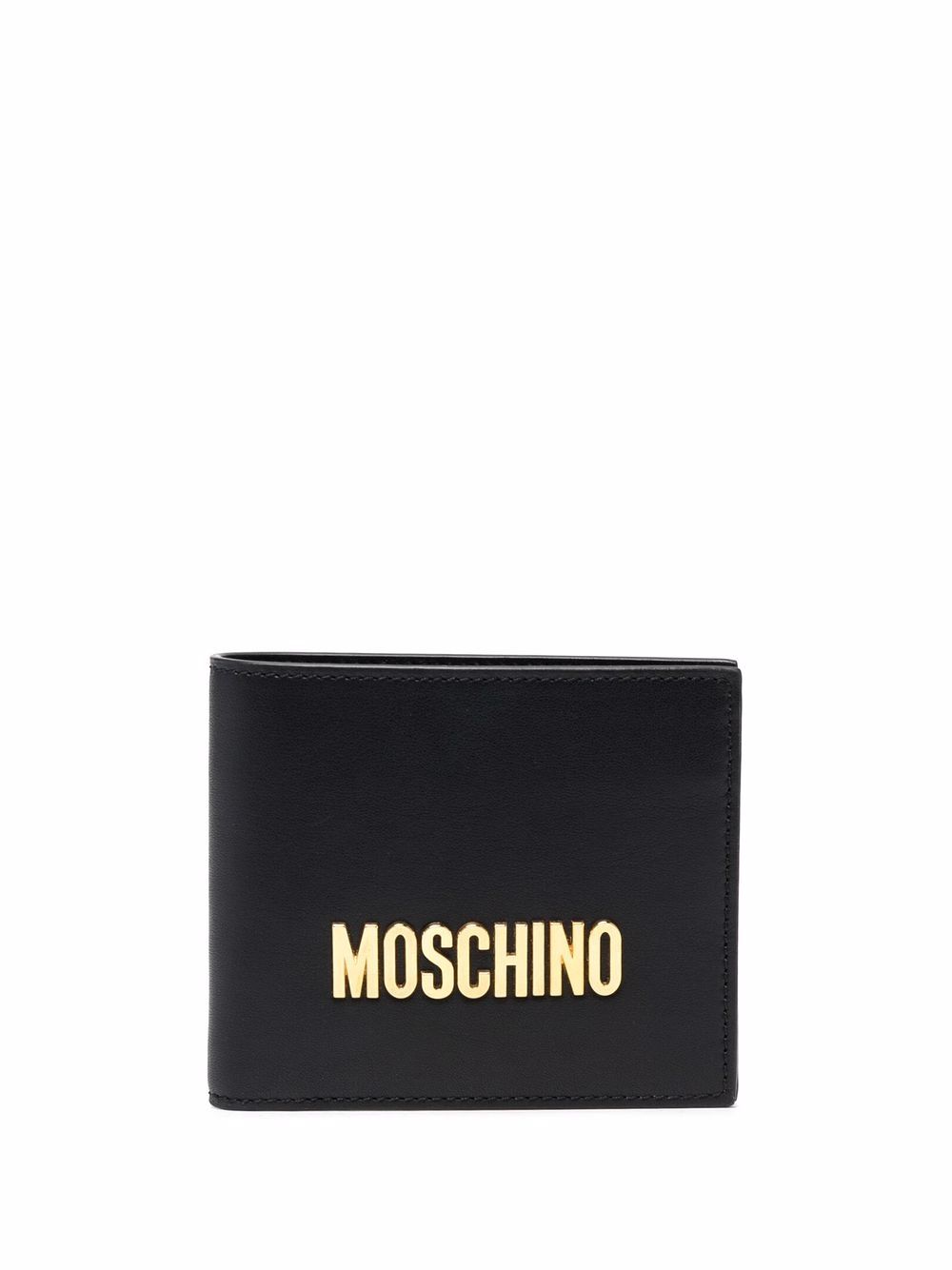 Moschino 莫斯奇诺 logo标牌钱包 - 黑色