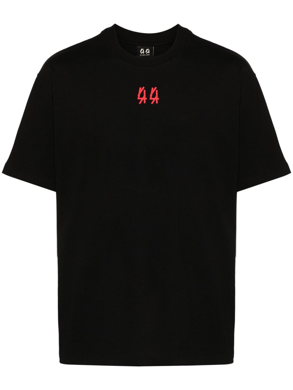 44 LABEL GROUP Lasered 棉T恤 - 黑色