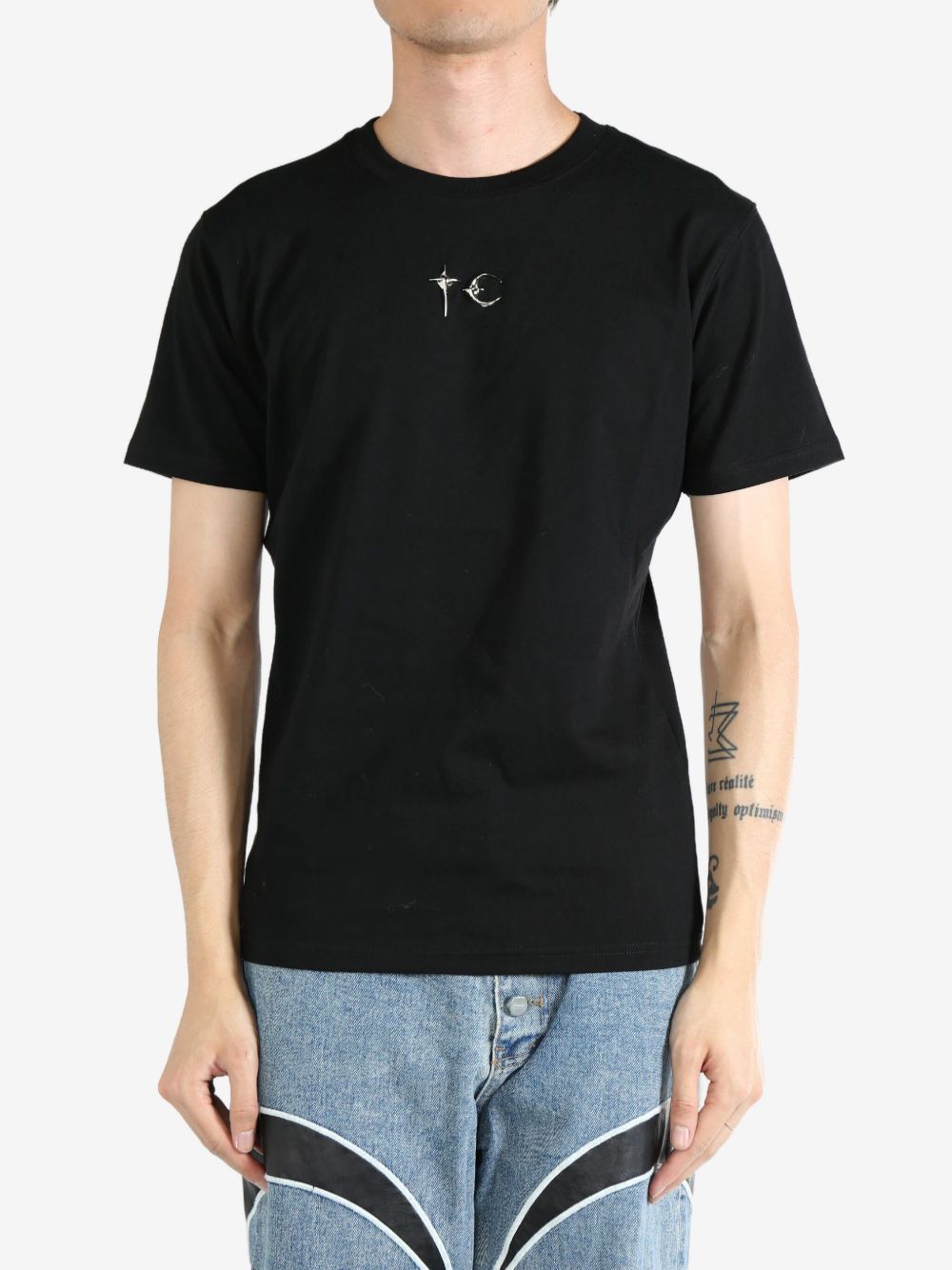 THUG CLUB slim-cut T-shirt - 黑色